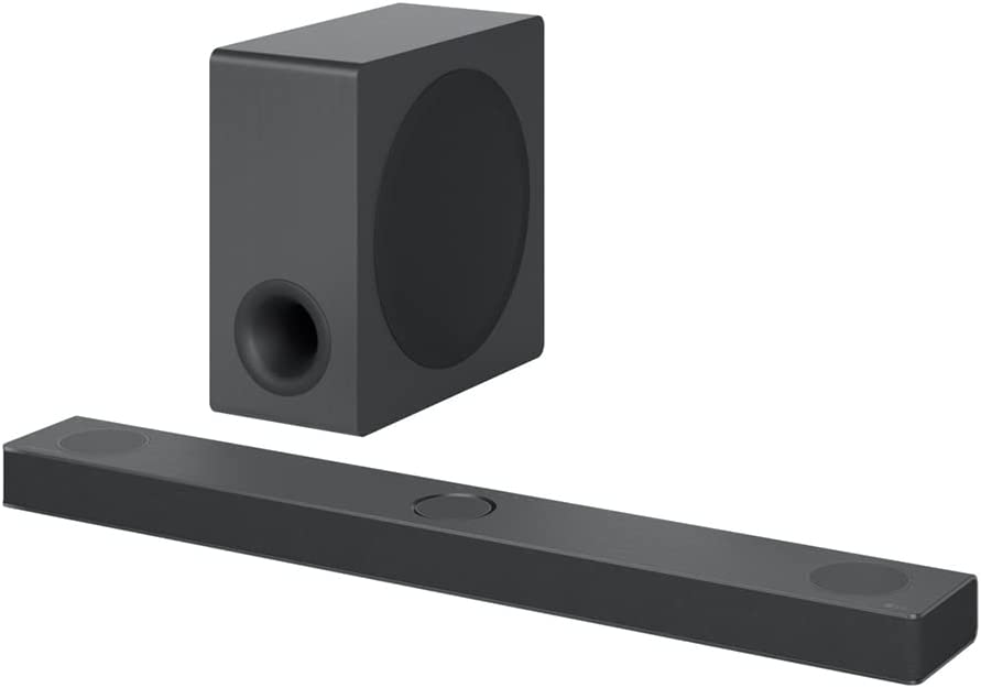 Photo 1 of LG S80QY 3.1.3ch Sound bar with Center Up-Firing, Dolby Atmos DTS:X, Works with Airplay2, Spotify HiFi, Alexa, High-Res Audio, (Renewed), Black
