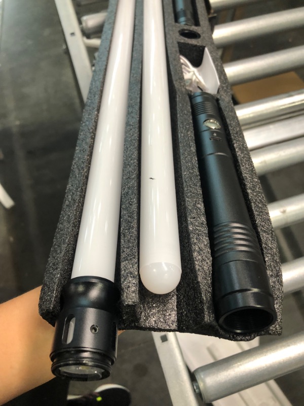 Photo 1 of Lukidy 2Pack Lightsaber Metal Hilt 12 Colors,Toys for Boys Girls Age 3 4 5 6 7 8 9 10 Year Old,Battery Rechargable 2-in-1 Double-Bladed FX Dueling Light Saber,Gifts for Boyfriend Girlfriend(Black)