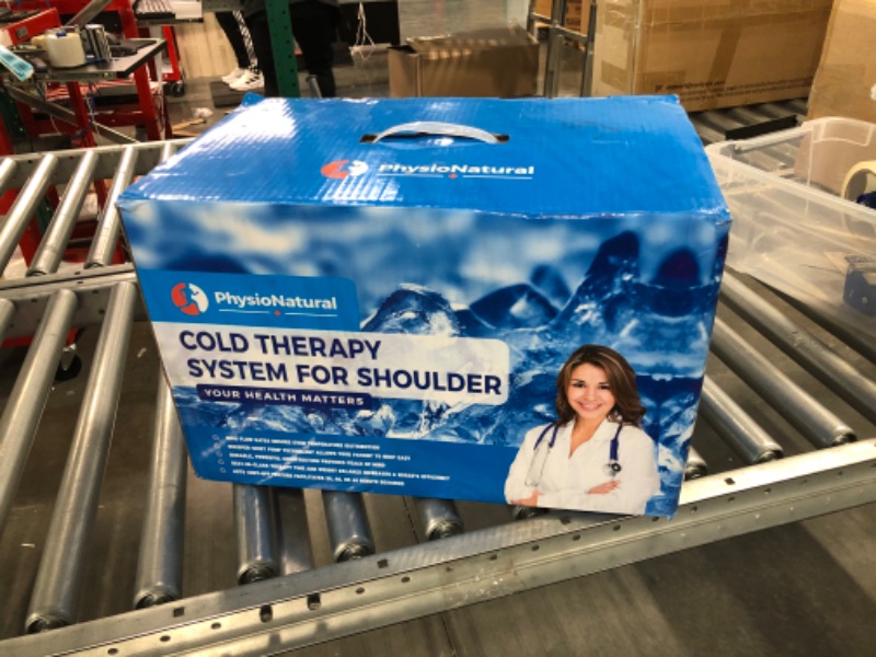 Photo 7 of Cold Therapy System with Large Shoulder Pad — for Post-Surgery Care, Rotator Cuff Tears, Swelling, Sprains, Inflammation, and Other Injuries — Wearable, Adjustable, Ergonomic — Cryotherapy Freeze Kit