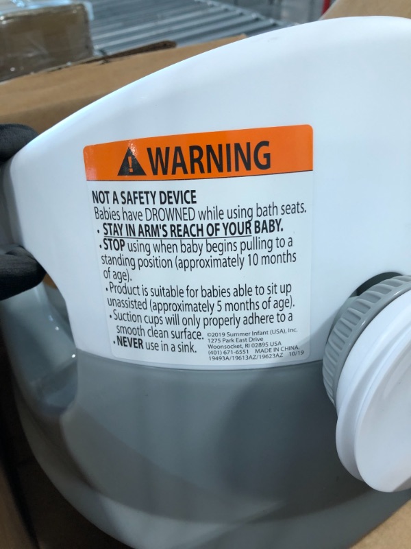 Photo 4 of Summer My Bath Seat for Sit-Up Baby Bathing, Backrest for Assisted Sitting, Easy Setup & Storage, Gray
Visit the Summer Infant Store