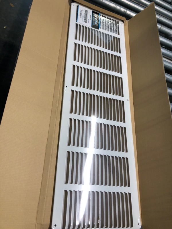 Photo 2 of 4" x 4" Return Air Grille - Sidewall and Ceiling - HVAC Vent Duct Cover Diffuser - [White] [Outer Dimensions: 5.75w X 5.75"h] 4 x 4 White