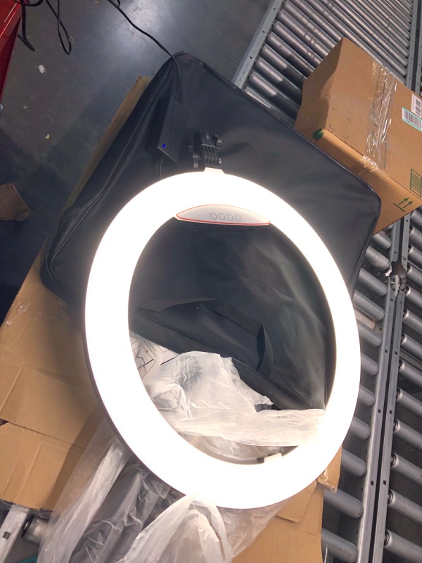 Photo 1 of 22" LED Ring Light, with 75" Tripod/Touch Screen/Wireless Remote, Adjustable 3000K-6500K Color Temperature, for YouTube Facebook Live TikTok Video Recording Vlog