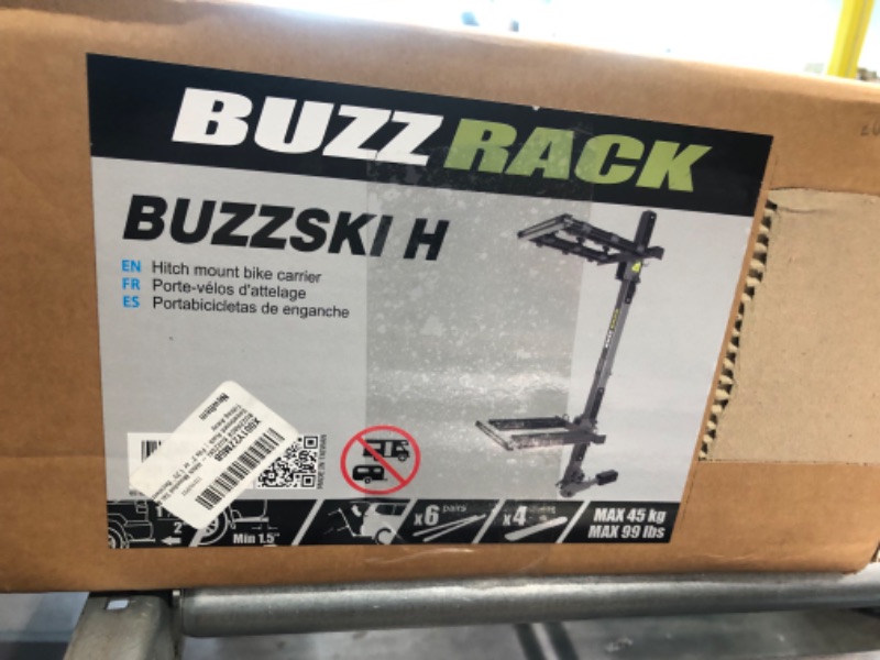 Photo 3 of BUZZRACK BUZZSKI - Hitch Mounted Ski & Snowboard Rack | Fits 2" or 1.25" Receivers | Tilting Away