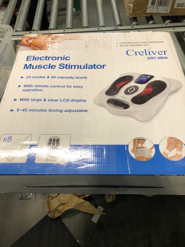 Photo 2 of Creliver Foot Circulation Plus EMS & TENS Foot Nerve Muscle Massager, Electric Foot Stimulator Improves Circulation, Feet Legs Circulation Machine Relieves Body Pains, Neuropathy (FSA or HSA Eligible)