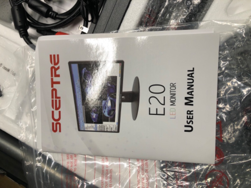 Photo 1 of Sceptre 20" 1600x900 75Hz Ultra Thin LED Monitor 2x HDMI VGA Built-in Speakers, Machine Black Wide Viewing Angle 170° (Horizontal) / 160° (Vertical) 20" 75Hz Monitor