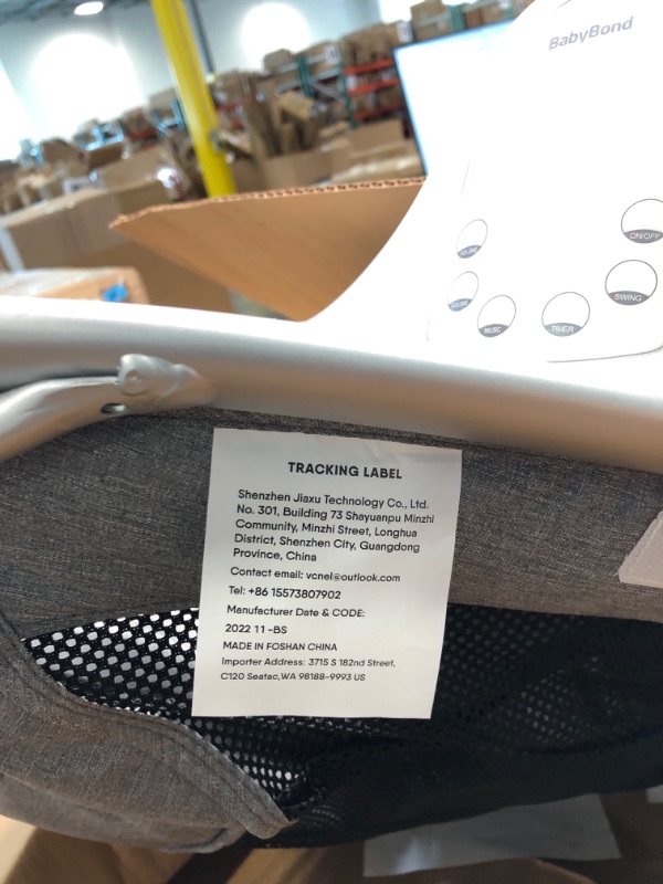 Photo 1 of BabyBond Baby Swings for Infants, Bluetooth Infant Swing Remote Control - Portable Baby Swing for Indoor and Outdoor 