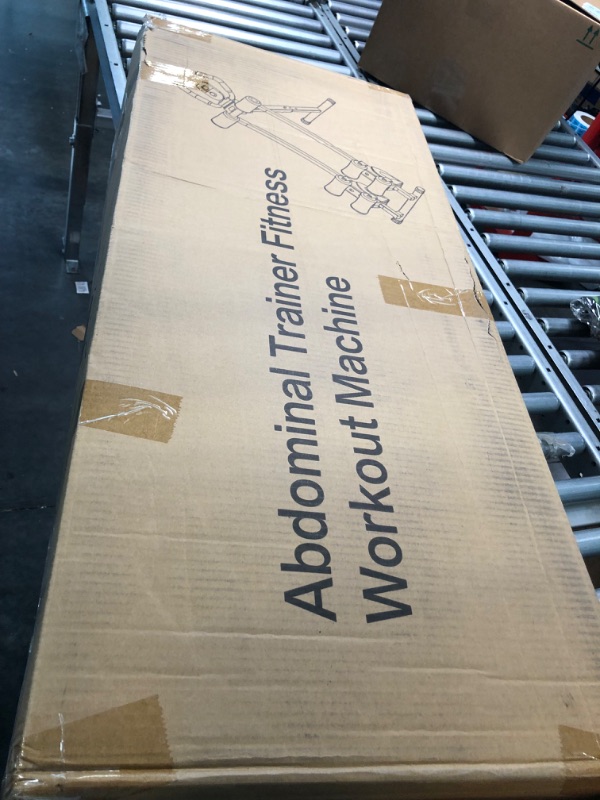 Photo 1 of KESHWELL Ab Machine, Core Abs Workout Equipment for Home Gym, Waist Trainer for Women & Men,Height Adjustable Strength Training Abdominal Cruncher, Foldable Core Abs Exercise Trainer. red