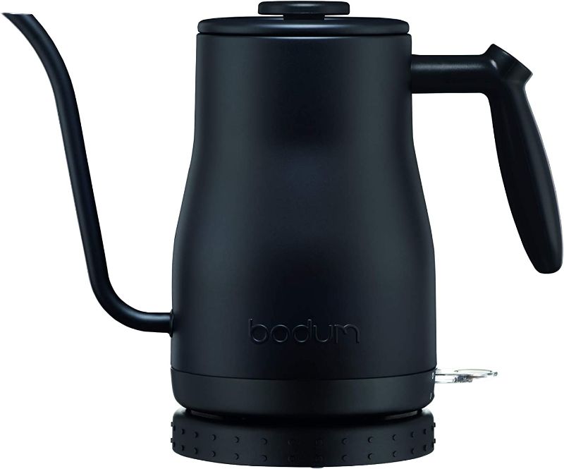 Photo 1 of Bodum 11940-01US Bistro Gooseneck Electric Water Kettle, 34 Ounce, Black
