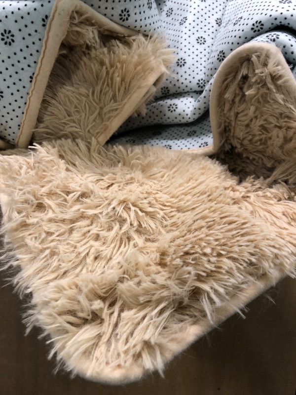 Photo 3 of Andecor Soft Fluffy Bedroom Rugs, 8 x 10 Feet Indoor Shaggy Plush Area Rug for Boys Girls Kids Baby College Dorm Living Room Home Decor Floor Carpet, Camel 8 ft x 10 ft Camel