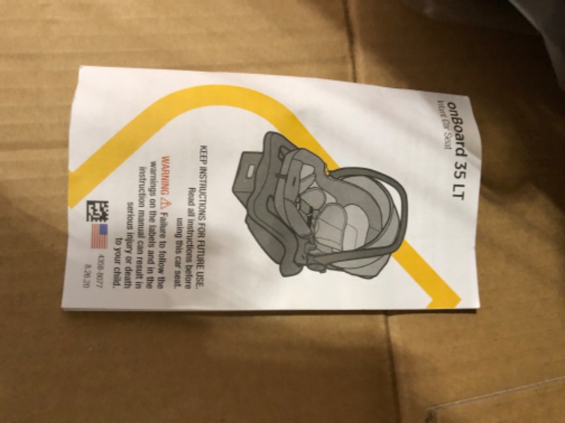 Photo 7 of Safety 1st® Onboard 35 LT Infant Car Seat, Monument Monument Original
-appears new open box-
