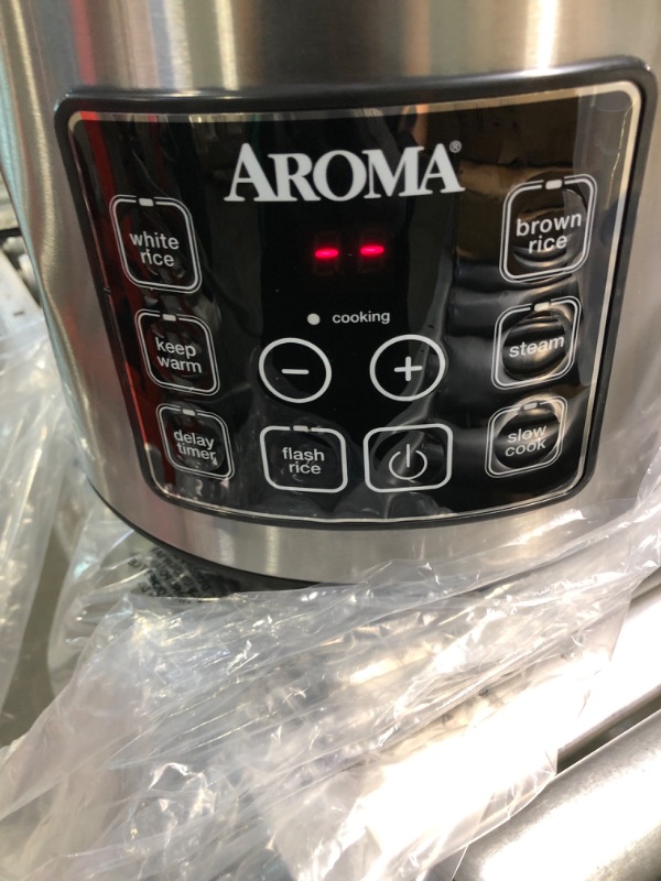 Photo 3 of Aroma ARC-150SB 20-Cup (Cooked) Digital Cool-Touch Rice Cooker, Food Steamer and Slow Cooker