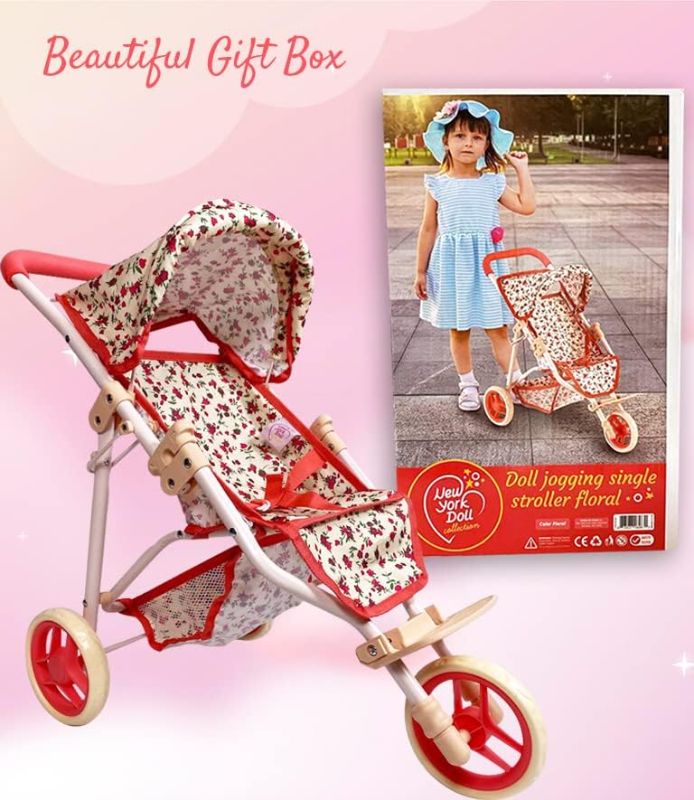 Photo 1 of Baby Doll Stroller for Dolls | Play Toy Doll Stroller for Toddlers 3 Year Old Girls Gift | Push Pram Baby Stroller for Dolls, Babydoll Stroller Jogger Baby...