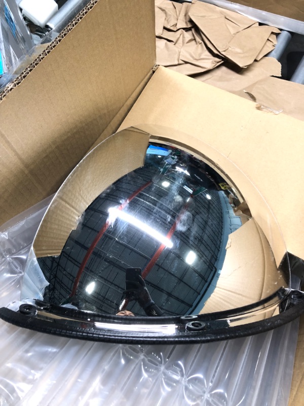 Photo 1 of brady 86343 safety mirror black dome mirror Safety Mirror - Quarter Dome 90 Degrees (1 per Order)