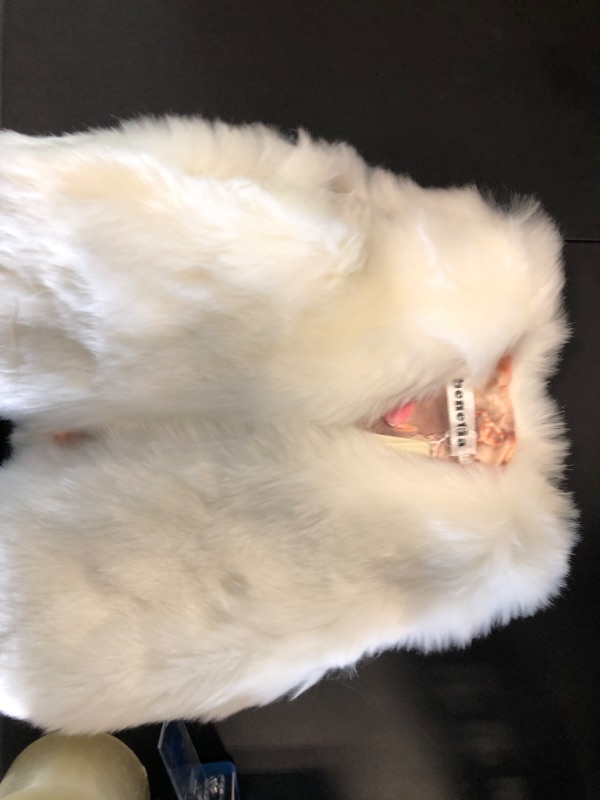 Photo 2 of benetia Girls Boys Faux Fur Vest Coat 4-5T C White