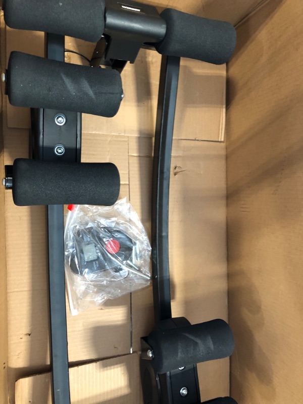 Photo 1 of WINBOX Ab Machine Multi-functional Exercise Equipment for Home Gym, Height Adjustable Abs Workout Equipment Black