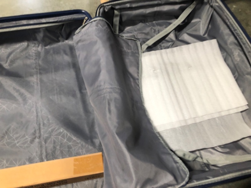 Photo 4 of Balelinko Hardside Luggage 3-Piece Set (20/24/28) Expandable Suitcase with 360°Double Spinner Wheels Polypropylene Hardshell Lightweight, Bonus Travel Umbrella Navy