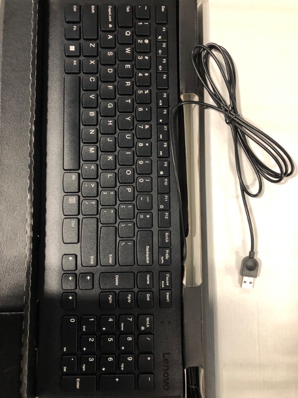 Photo 3 of Lenovo 300 USB Combo, Full-Size Wired Keyboard & Mouse, Ergonomic, Left or Right Hand Mouse, Optical Mouse, GX30M39606, Black & GX30M39704 300 - Mouse - Right and Left-Handed - Wired - USB