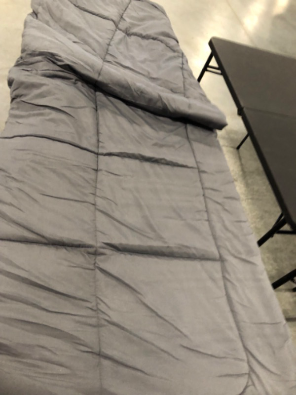 Photo 1 of BEDSURE Queen Bed Comforter Dark Grey - All Season Quilted Down Alternative Comforter for Queen Bed, 300GSM Mashine Washable Microfiber Bedding Comforter Duvet Insert with Corner Tabs Queen Dark Grey