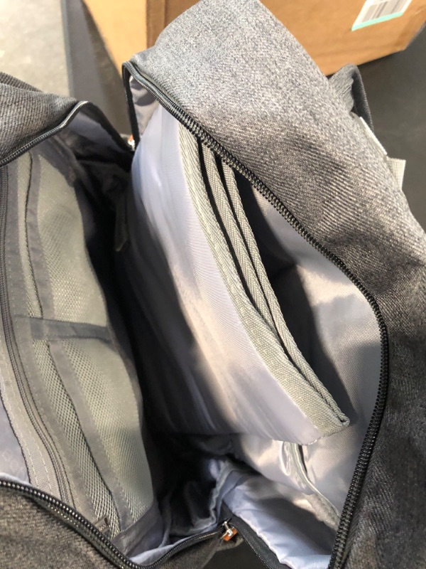 Photo 3 of BabbleRoo Diaper Bag Backpack - Baby Essentials Travel Bag - Multi function Waterproof Diaper Bag, Travel Essentials Baby Bag with Changing Pad, Stroller Straps & Pacifier Case – Unisex, Dark Gray

