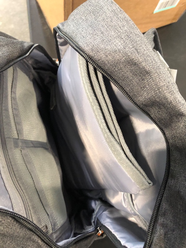 Photo 1 of BabbleRoo Diaper Bag Backpack - Baby Essentials Travel Bag - Multi function Waterproof Diaper Bag, Travel Essentials Baby Bag with Changing Pad, Stroller Straps & Pacifier Case – Unisex, Dark Gray
