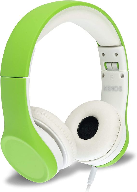 Photo 1 of Nenos Kids Headphones Children’s Headphones for Kids Toddler Headphones Limited Volume (Green)
