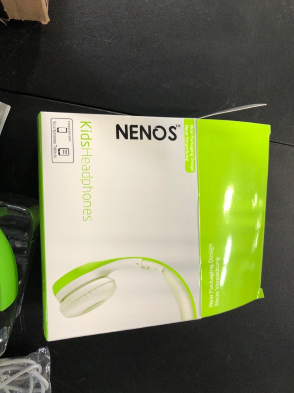 Photo 3 of Nenos Kids Headphones Children’s Headphones for Kids Toddler Headphones Limited Volume (Green)
