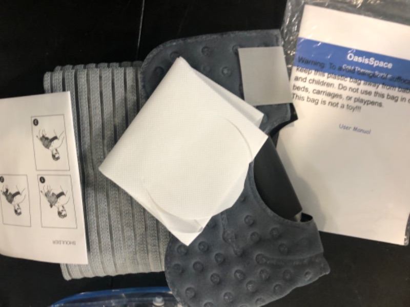 Photo 1 of OasisSpace Cold Therapy Machine with 2 Flexible Pads and Timer - Lightweight Ice Machine for Knee After Surgery, Low Noise Cold Circulation Therapy System Helps Reduce Swelling