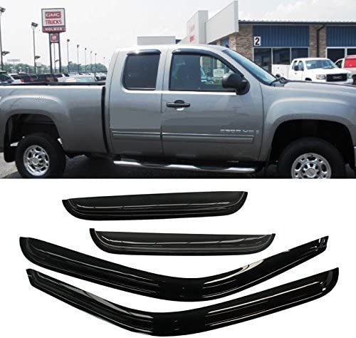 Photo 1 of 4pcs Sun/Rain Guard Vent Shade Window Visor For Chevy Silverado/GMC Sierra 99-06
