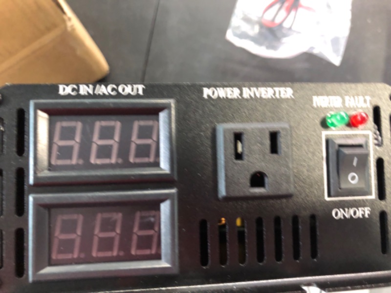 Photo 1 of KRXNY 2000W 24V DC to 110V 120V AC 60HZ Pure Sine Wave Power Inverter Converter with LED Display for Car RV Home Solar
