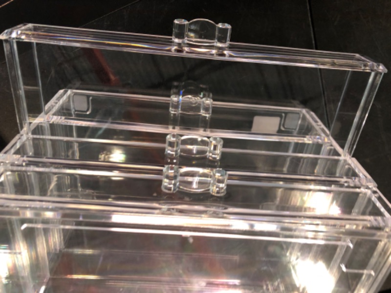 Photo 1 of BINO THE MANHATTAN SERIES Acrylic Makeup Drawer Organizer- 4 Drawers | Clear Beauty Organizers and Storage| Cosmetic & Makeup Drawer| Home Organization| Jewelry & Vanity Accessories Drawers