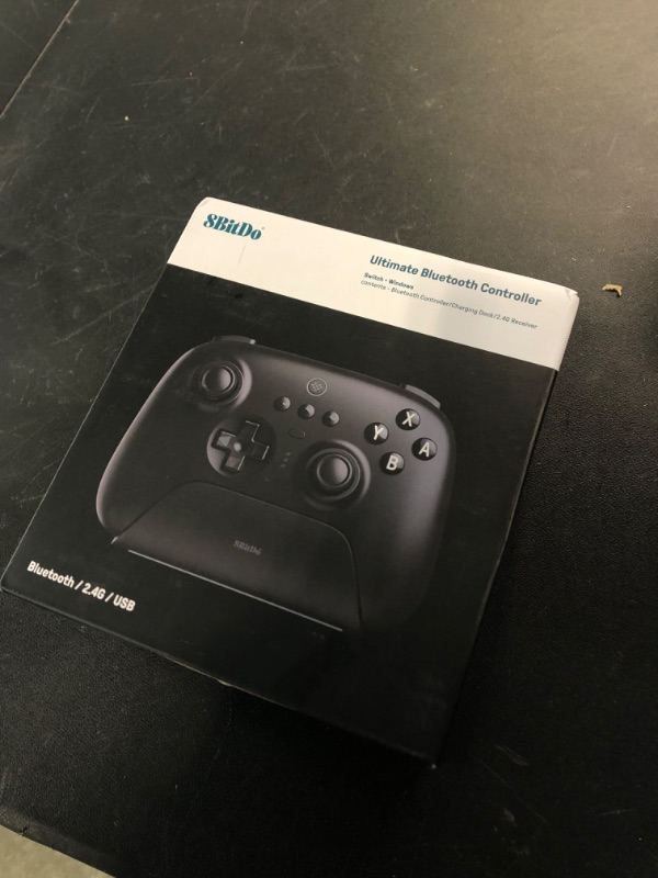 Photo 4 of 8Bitdo Ultimate Bluetooth Controller with Charging Dock, Wireless Pro Controller for Switch, Windows and Steam Deck (Black)