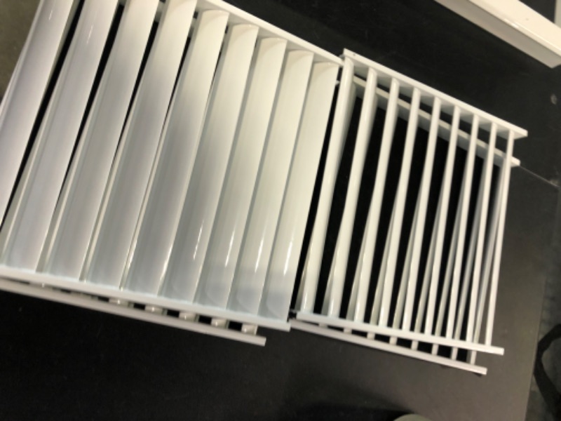 Photo 3 of 20"W x 20"H [Duct Opening Size] Steel Return Air Grille (AGC Series) Vent Cover Grill for Sidewall and Ceiling, White | Outer Dimensions: 21.75"W X 21.75"H for 20x20 Duct Opening

