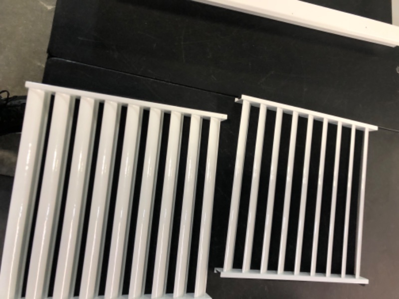 Photo 4 of 20"W x 20"H [Duct Opening Size] Steel Return Air Grille (AGC Series) Vent Cover Grill for Sidewall and Ceiling, White | Outer Dimensions: 21.75"W X 21.75"H for 20x20 Duct Opening
