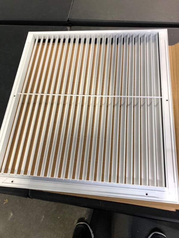 Photo 4 of 20" X 18" Aluminum Return Grille - Easy Air Flow - Linear Bar Grilles [Outer Dimensions: 22.5"w X 20.5"h] 20 X 18