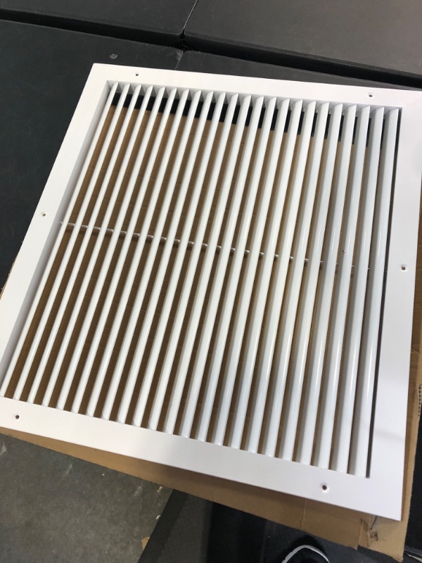 Photo 3 of 20" X 18" Aluminum Return Grille - Easy Air Flow - Linear Bar Grilles [Outer Dimensions: 22.5"w X 20.5"h] 20 X 18