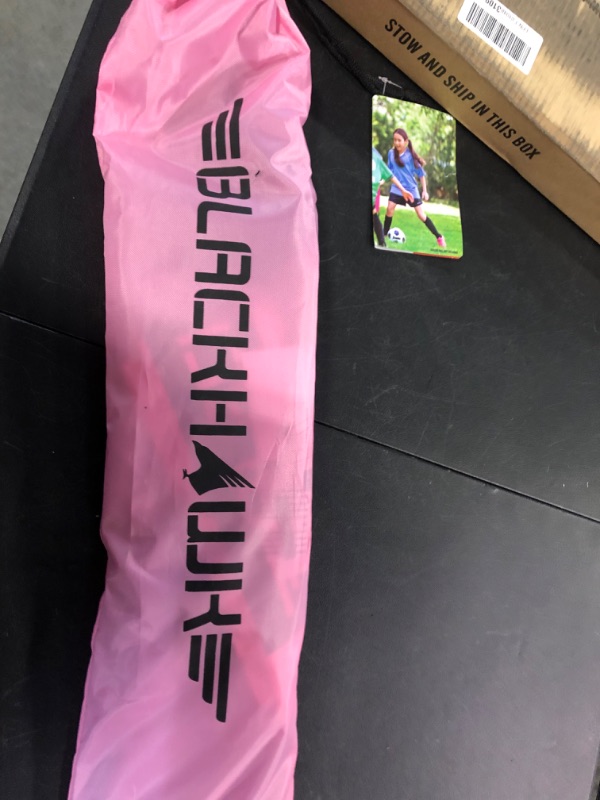 Photo 1 of Franklin Sports Blackhawk Portable Soccer Goal - 4' x 3' - Pink