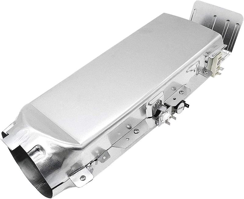 Photo 1 of DC97-14486A Dryer Heating Element Heater Duct Assembly compatible for Samsung Dryer Includes Heating Element, High Limit Thermostat, and Thermal Fuse Dryer Repair Kit Replacement DC97 14486A
