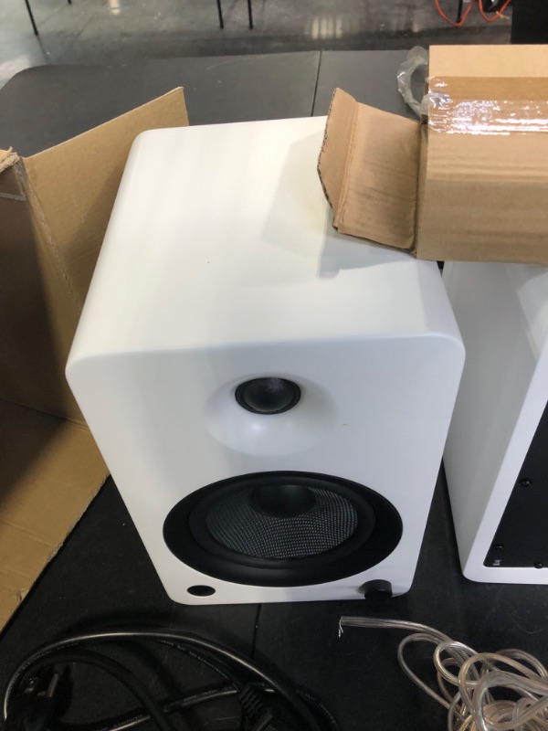 Photo 3 of Kanto YU6MW Powered Bookshelf Speakers with Bluetooth and Phono Preamp | Pair | Matte White