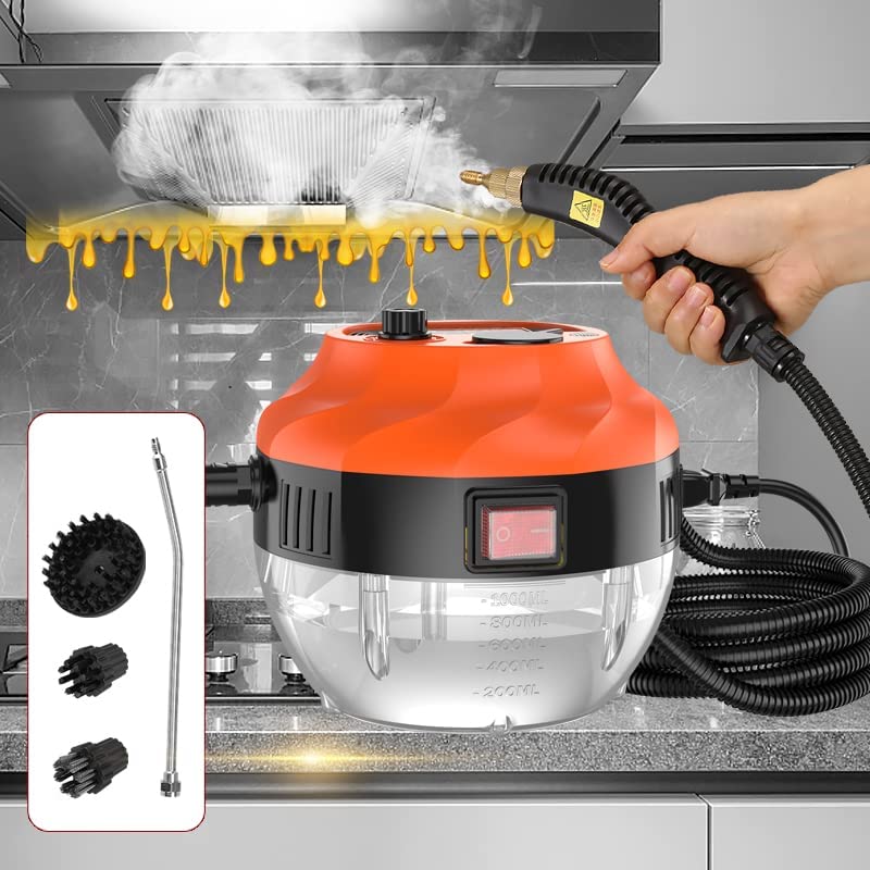 Photo 1 of BEAMNOVA Steam Cleaner for Home Use Car Detailing Steamer for Cleaning Handheld Furniture Portable High Pressure Multipurpose Steam Machine with 1.4L 0.37Gal Water Tank 2500W for Tiles Upholstery Floor
