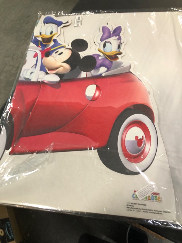 Photo 3 of Advanced Graphics Mickey Mouse Car Ride Life Size Cardboard Cutout Standup - Disney's Mickey Mouse Clubhouse Mickey Car Ride