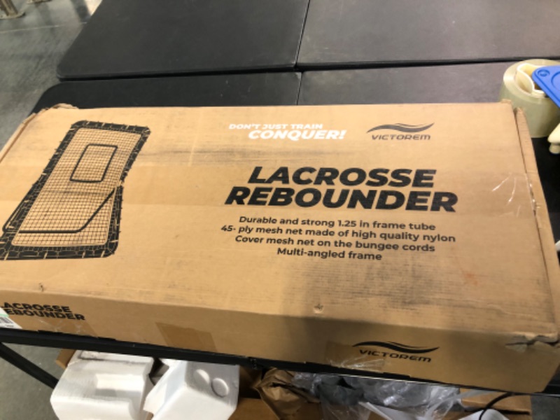 Photo 6 of Victorem Lacrosse Rebounder - 6x4 Ft. Bounce Back Lacrosse Net, Pitch Back Rebounder for Lacrosse, Baseball and Softball Training with Extra Net and Additional Straps