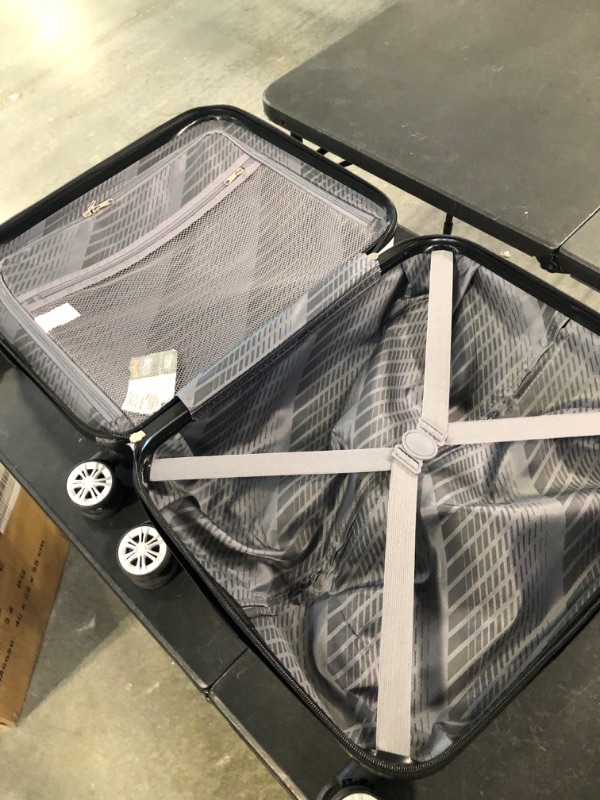 Photo 1 of GinzaTravel Anti-scratch ABS Hardside white luggage 20inch Carry-On Lightweight Spinner Suitcase
