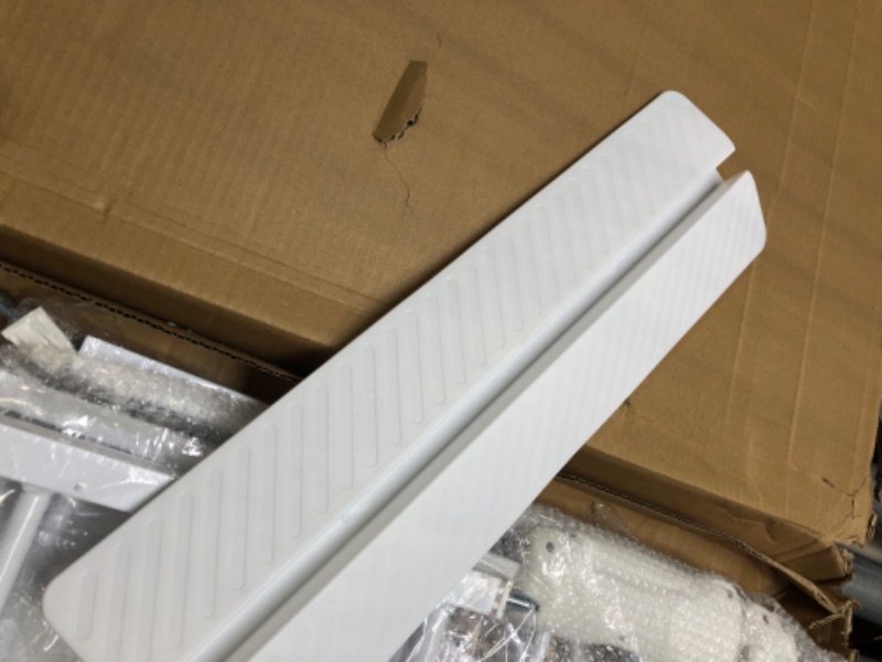 Photo 1 of Fairy Baby Extra Wide Baby Gate for Dogs Pressure Monuted Safety Gate for Living Room, Fits 62 Inch to 67 Inch with Pressure Mounted Extention Kit, White 62-67 Inch (Pack of 1)