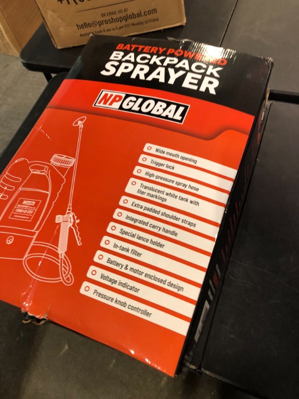 Photo 6 of 4.2 Gallon Battery Powered Backpack Sprayer - 8 Nozzles, 240ml Measuring Bottle, 100PSI Cutoff Pressure, Long Battery Life, Wide Mouth, High-Pressure Spray Hose, Trigger Lock, Pressure Knob Controller