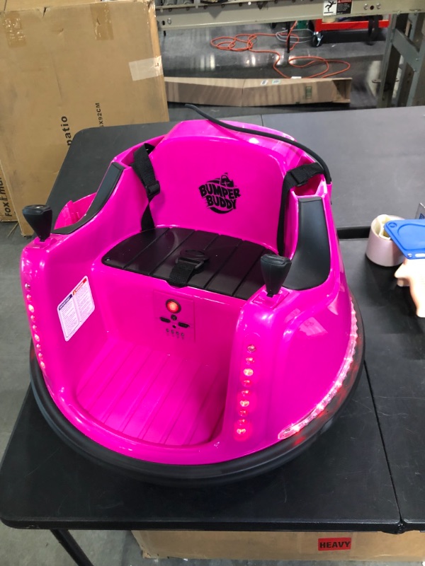 Photo 2 of Ride On Electric Bumper Car for Kids & Toddlers, 12V 2-Speed, Ages 1, 2, 3, 4, 5 Year Old Girls Christmas Toys : Baby Bumping Toy Cars & Remote - Gifts for 18 Months Girl Toddler-5 Years Birthday Gift
