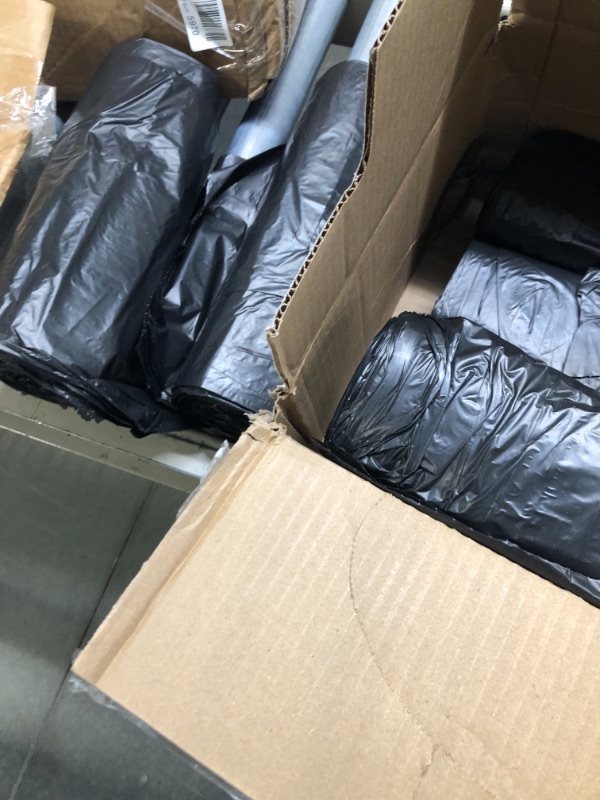 Photo 2 of 64-65 Gallon Black Trash Bags, (120 Bags Bulk) 60 Gallon Extra Large Black Trash Bags, High Density Large Garbage Bags
