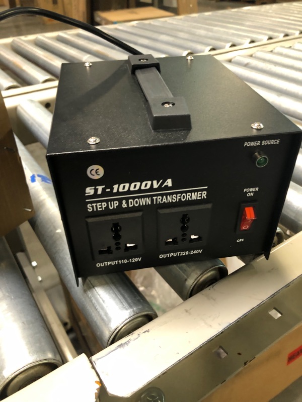 Photo 1 of ZGROCK 1000 Watt Voltage Transformer- Step Up and Down- Circuit Breaker Protection Universal Dual Output Step Up & Step Down Power Transformer 110V to 220V/220V to 110V 1000W