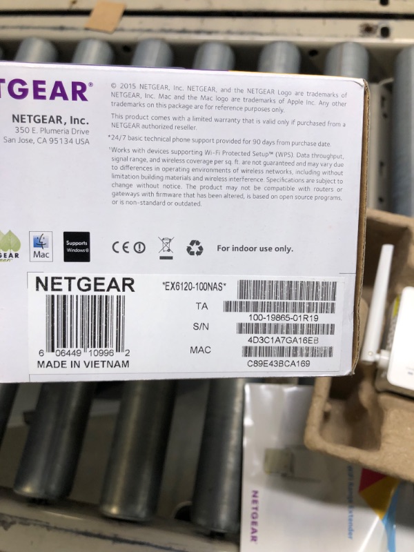 Photo 1 of NETGEAR Wi-Fi Range Extender EX6120 - Coverage Up to 1500 Sq Ft and 25 Devices with AC1200 Dual Band Wireless Signal Booster & Repeater (Up to 1200Mbps Speed), and Compact Wall Plug Design WiFi Extender AC1200
