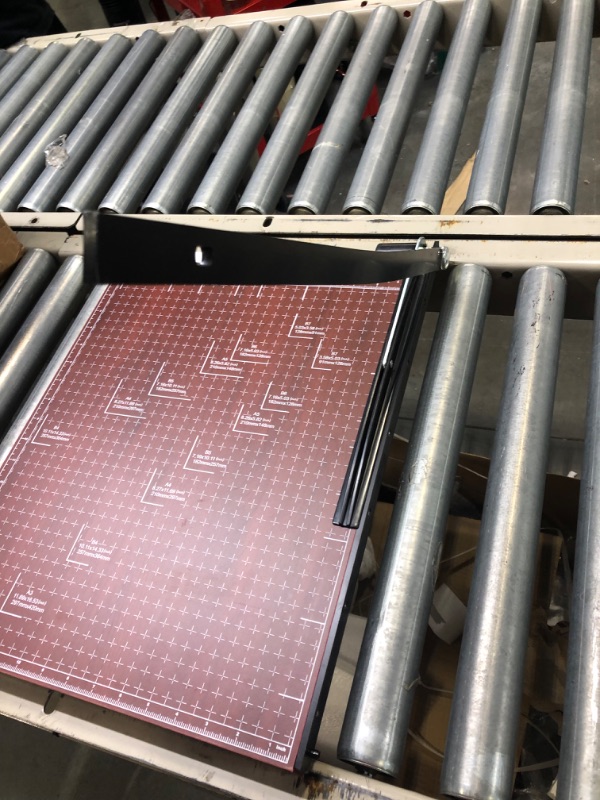 Photo 1 of Paper Cutter Heavy Duty 18" Cut Length Professional Large Paper Cutter 12-Sheet Capacity Guillotine Paper Cutter for Cardstock, Safety, Efficience, Wide Use for Office, School, Home (A2-A7)

