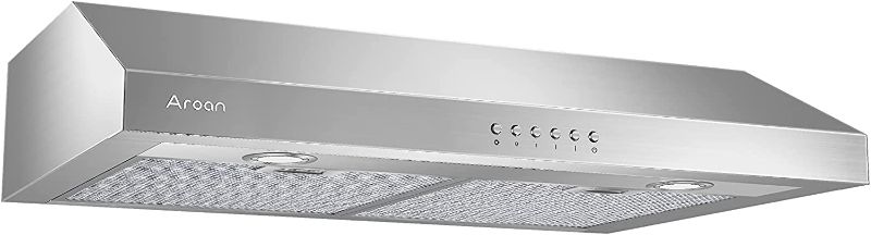 Photo 1 of AROAN 30 inch Under Cabinet Range Hood with 900 CFM, Slim Stainless Steel Vent Hood for Kitchen with 4 Speed Soft Touch Switch, Reusable Aluminum Mesh Filters, Adjustable LED Lights (ANC02-30A)
